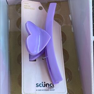 Purple Heart Hair Clip